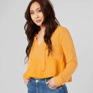 Free People Sweet Jane Raw Hem pullover size M